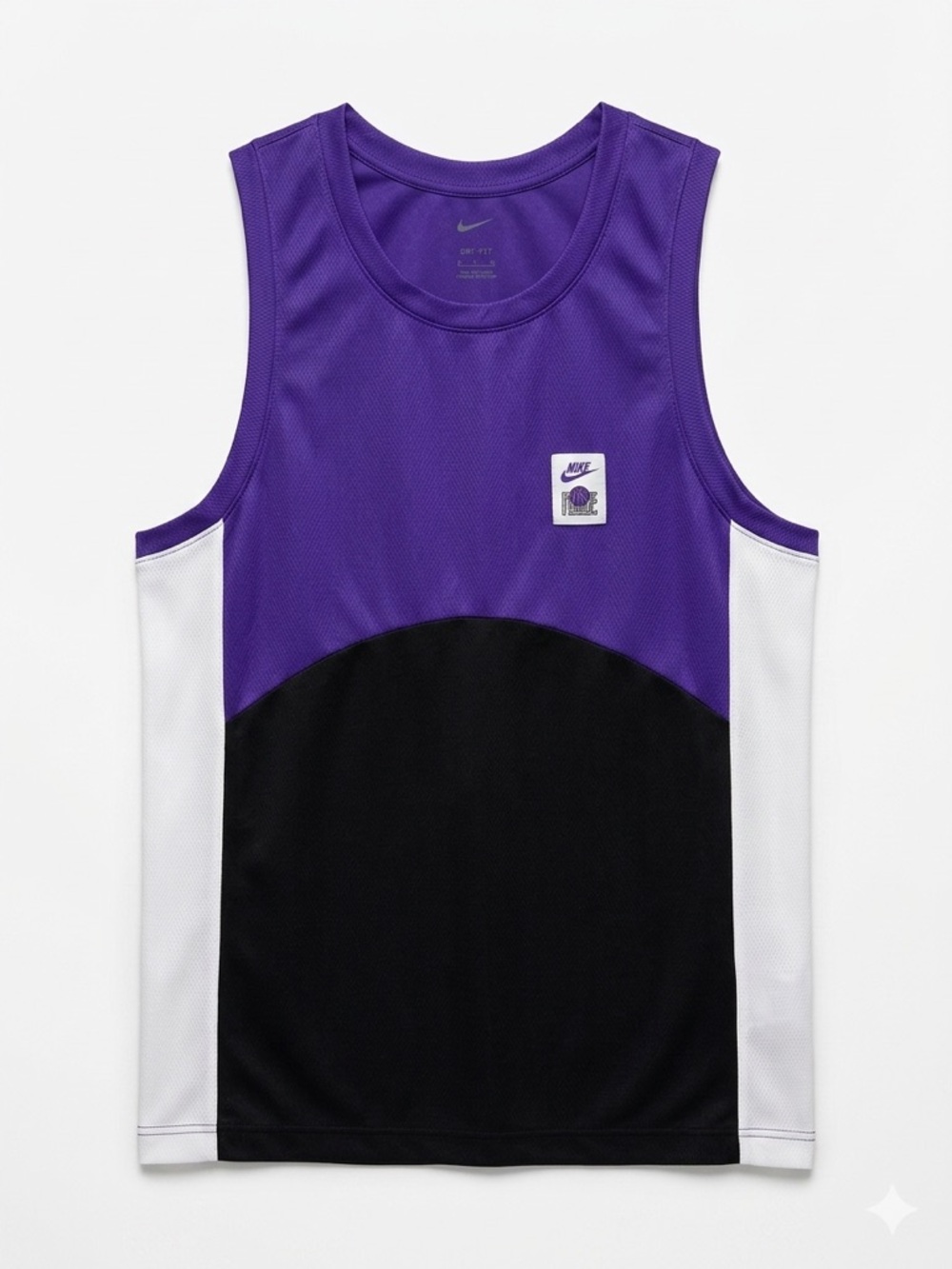 Nike Purple/Black/White Mesh Basketball Tank